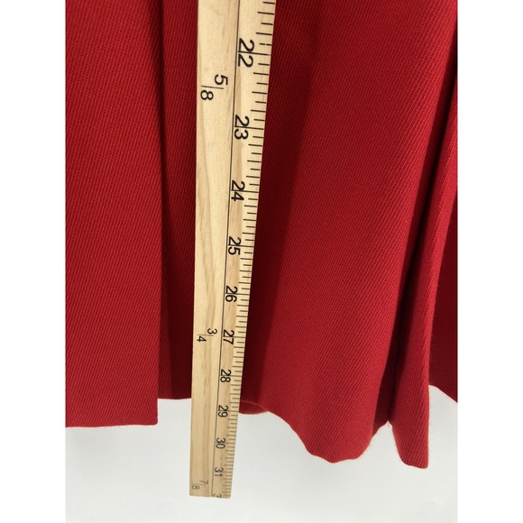 Vintage Lauren Ralph Lauren Blazer Womens Medium Red Equestrian Velvet Collar - Picture 7 of 12